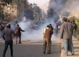  عاجل| إطلاق قنابل الغاز لتفريق مظاهرات الإخوان بحلوان