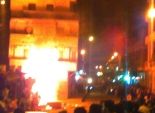 أهالي قرية بالمنوفية يحرقون منزل إخواني هاجم مسيرة تحتفل بالسيسي