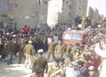  الأهالي يودعون شهداء الشرطة ببني سويف في جنازة عسكرية مهيبة: 