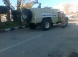  بالصور| مدرعات الجيش وقوات الأمن المركزي تؤمن قسم شرطة دمياط الجديدة 