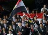 هشام مصباح يحمل علم مصر في حفل افتتاح الأولمبياد 