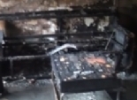 بالفيديو| مجهولون يشعلون النيران في نقطة شرطة الحي العاشر بمدينة نصر