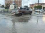 أمطار غزيرة على محافظة الدقهلية تسبب شللا مروريا