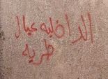 إزالة العبارات المسيئة من على جدران العقارات بوسط الإسكندرية