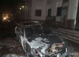  مجهولون يشعلون النيران فى  سيارة بالمحلة الكبري محافظة الغربية