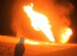 نيابة شمال سيناء تعاين موقع تفجير خط الغاز.. واستدعاء طاقم الحراسة 