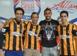بالصور| المحمدي يؤازر نجوم الاسكواش المصريين في افتتاح بطولة بريطانيا المفتوحة