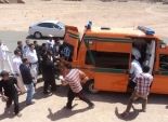 إصابة مجند إثر اصطدام سيارة مأمور قسم شرطة الرمل ثان بأحد الأسوار 