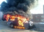 عاجل| الإخوان يحرقون سيارة شرطة في بولاق الدكرور