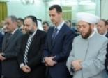 «الأسد» يؤدى صلاة العيد بمسجد صغير بدمشق