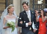 بالصور| زواج ابن شقيقة ملك بلجيكا من صحفية إيطالية في روما