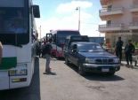 قافلة دعم غزة تصل إلى طريق الإسماعيلية تحت حراسة الأمن