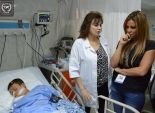 بالصور| كارول سماحة تزور الجرحى الفلسطينيين في المستشفيات المصرية