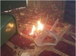 مستوطنون يحرقون مسجدا شمال شرق رام الله