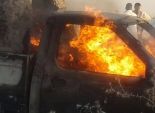 مسيرة إخوانية تضرم النيران في سيارة نائب مأمور إمبابة