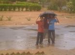 أمطار رعدية غزيرة تضرب مدينة أبو سمبل في أسوان