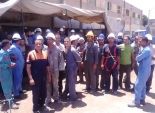  بالصور| إضراب عمال شركة توصيل الغاز بالمنيا للمطالبة بتحسين أوضاعهم 