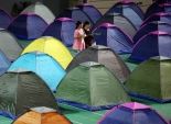بالصور| جامعة صينية تبني مخيمات لأولياء أمور الطلاب الجدد