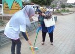 بالصور| مبادرة شبابية بتنظيف شوارع وميادين المحلة وسط ترحيب من الأهالي 