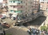 بالصور| إخلاء عمارة سكنية بديرب نجم في الشرقية بسبب انهيار أرضي