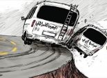 كاريكاتير سعودي يصور مساعي اليمين الإسرائيلي لإفشال مبادرة كيري