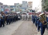 تشييع جثمان نائب مأمور قسم أول كفر الشيخ في جنازة عسكرية