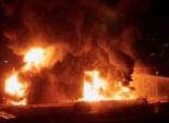10 سيارات إطفاء للسيطرة على حريق مصنع لإنتاج الثنر في أبوحماد