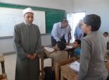بالصور| مدير المنطقة الأزهرية بجنوب سيناء يتفقد العملية التعليمية