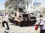 إصابة طاقم مدرعة شرطة إثر استهدافهم بعبوة ناسفة في طريق العريش الدولي 