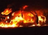 مجهولون يشعلون النيران بسيارة راعي كنيسة في بني سويف 