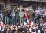 تزايد المتظاهرين في التحرير.. والهتافات: أمة واحدة إسلامية ضد الهجمة الأمريكية