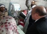 وزير الصحة يزور مصابي حادث 