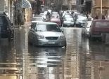 بالصور| غرق شوارع شرق الإسكندرية بمياه الصرف بسبب إصلاح 