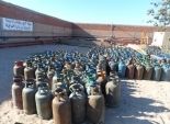 تحرير محضر ضد مصنع امتنع عن تعبئة أسطوانات البوتاجاز في بني سويف