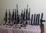 ضبط 24 قطعة سلاح غير مرخص و79 طلقة نارية المنيا