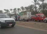 إصابة نقيب شرطة في حادث انقلاب سيارة بالمنيا
