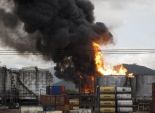 بالفيديو| اندلاع النيران في صهاريج تخزين مواد حارقة بميناء برازيلي