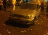 بالصور| إصابة سيدة وابنتها في انفجار سيارة بالقرب من ميدان الحلمية 