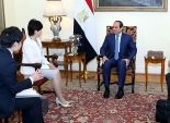 السيسى يستقبل رئيسة جمعية الصداقة البرلمانية المصرية - اليابانية 