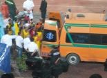 إصابة 5 من شرطة كفر الدوار في حادث انقلاب سيارة على الطريق الزراعي