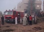 قيادات محافظة أسيوط تنتقل لموقع حريق مخزن أخشاب في 