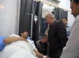 مدير أمن الشرقية يتفقد حالة رقيب الشرطة المصاب برصاص مسلحين بأبو حماد