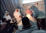 وزير الصحة السعودي يزور مصابي 