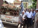 محافظ المنيا يوزع رؤوس ماشية على المواطنين الأكثر احتياجا 