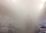 بالصور| إلغاء رحلة طائرة صينية بسبب انتشار البخار بكثافة عالية