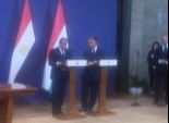 اختتام المباحثات الثنائية بين السيسي ورئيس الوزراء المجري