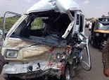 مصرع شخصين في حادث تصادم بمدخل مدينة السادات