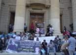 بالصور| تظاهرات طلاب الإخوان بجامعة القاهرة لإسقاط حسام كامل بعد مقتل طالب الهندسة