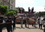 بالصور| جنازة عسكرية لشهيدي الشرطة في حادث تصادم في القليوبية