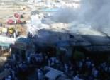 بالصور|حريق هائل يلتهم سوق ليبيا بمطروح